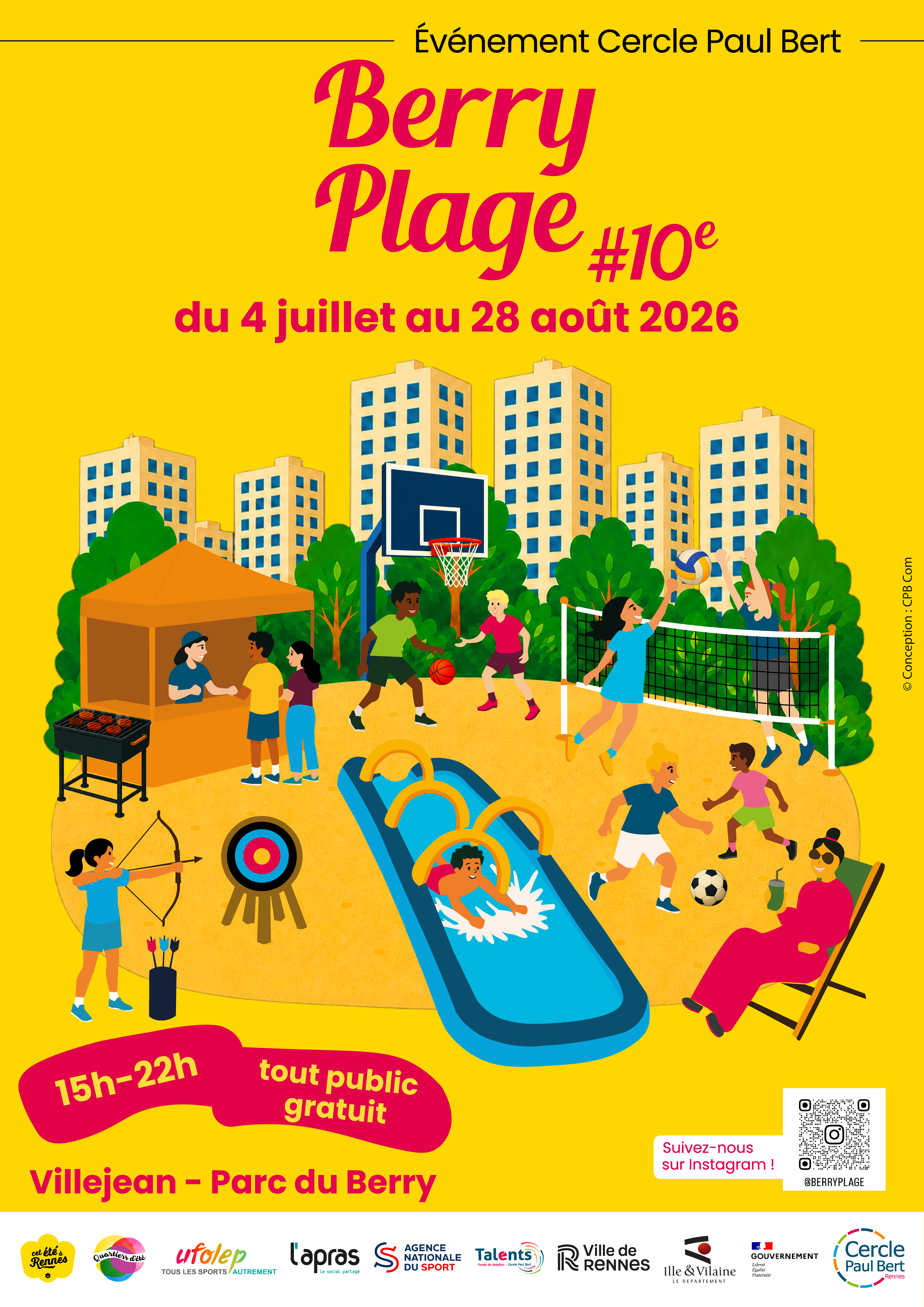 Affiche berry plage 2026