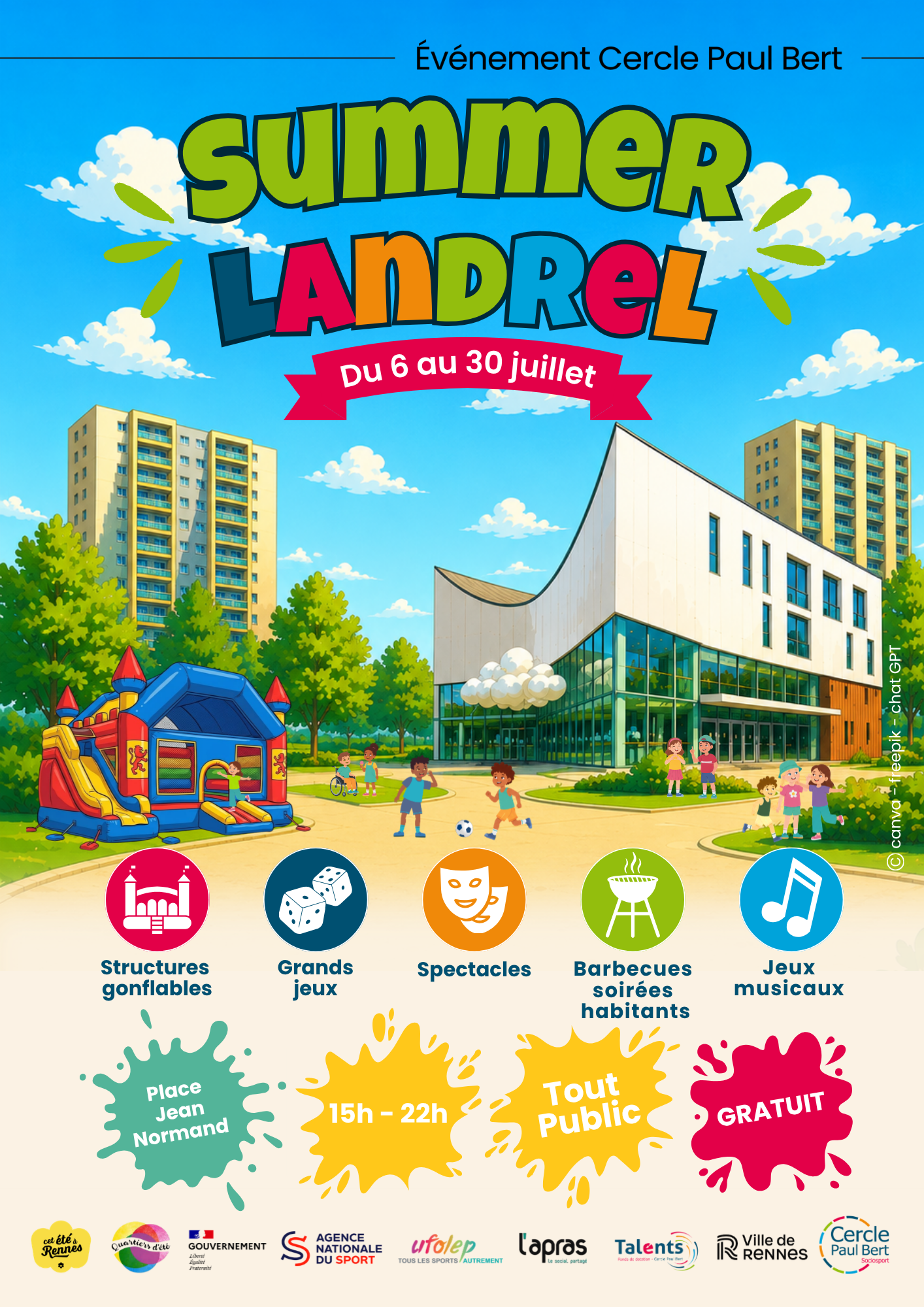 affiche summer landrel 2026