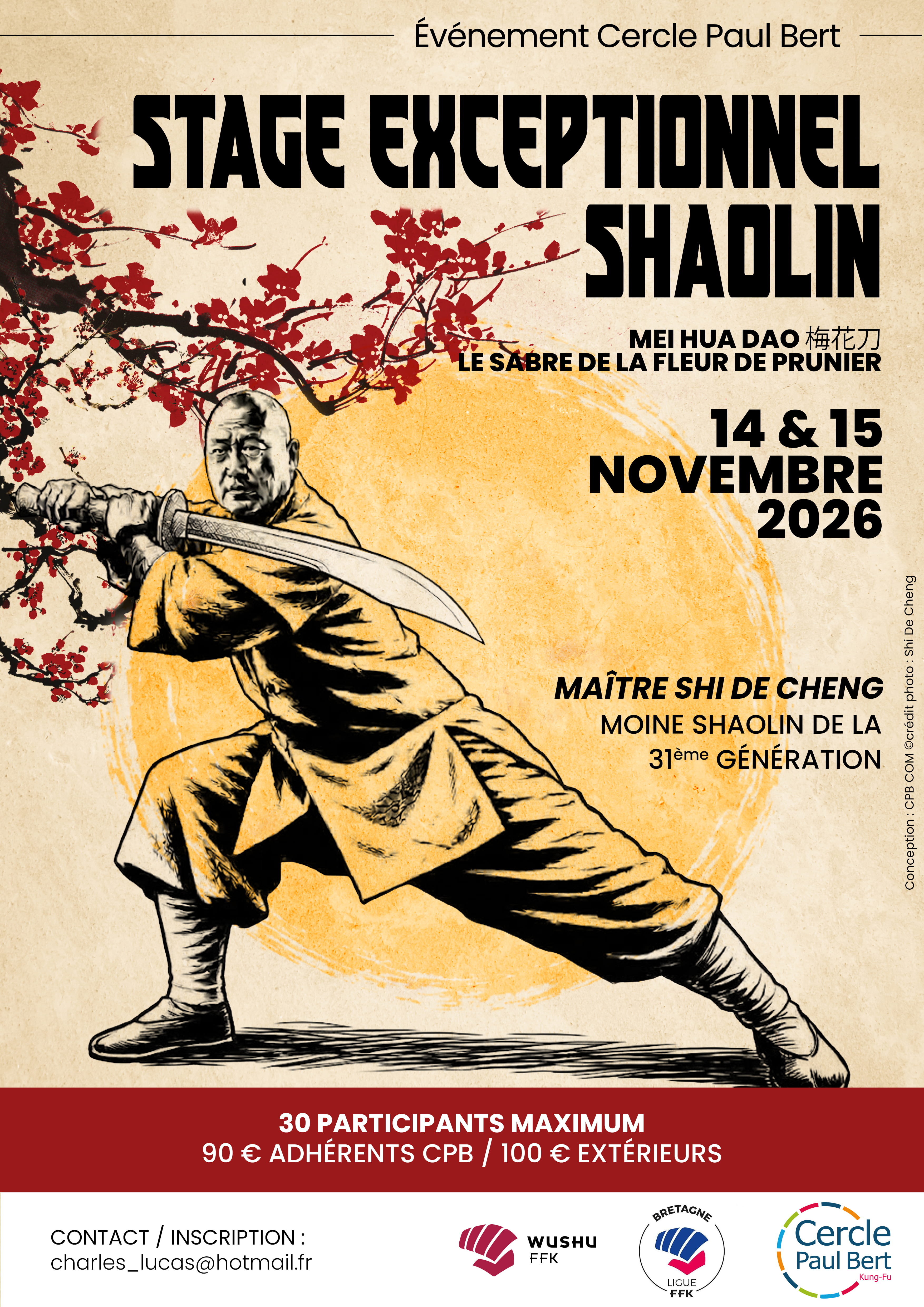 Stage exceptionnel Shaolin !